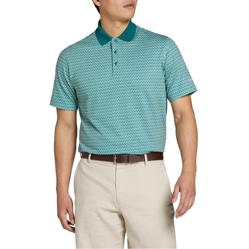 NWT Walter Hagen Men’s Clubhouse Polo in Nineteenth Club Green in Various Sizes